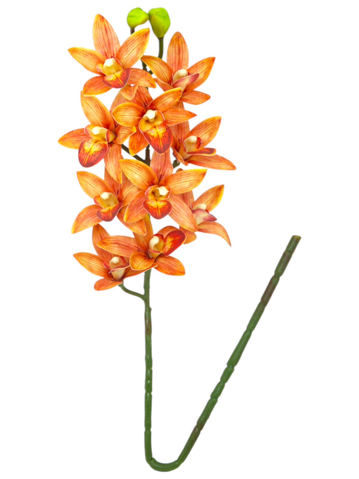 Haste Artificial de Orquídea 3D Cymbidium - 76 cm