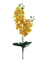 Haste Artificial de Orquídea 3D com Folha - 58 cm