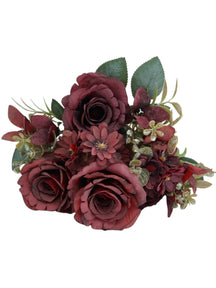 Buque Artificial Misto Rosas Premium - 45 cm