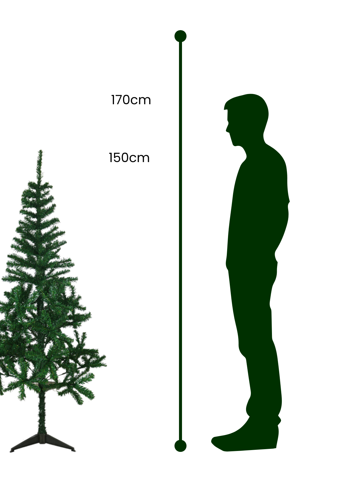 Árvore de Natal 150cm Verde