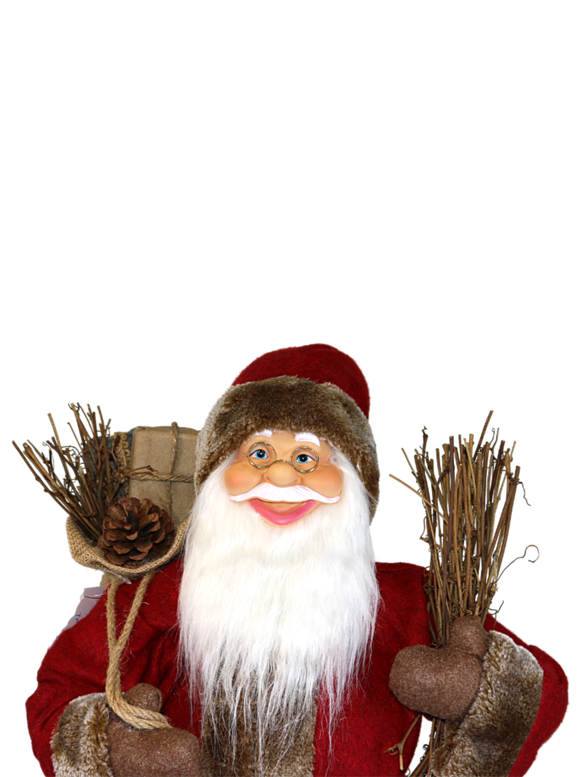 Boneco do Papai Noel de 60 cm para Decoração Natalina