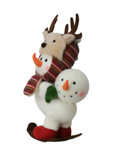 Boneco de Neve Natalino Vermelho - 38cm: Charmoso e Festivo